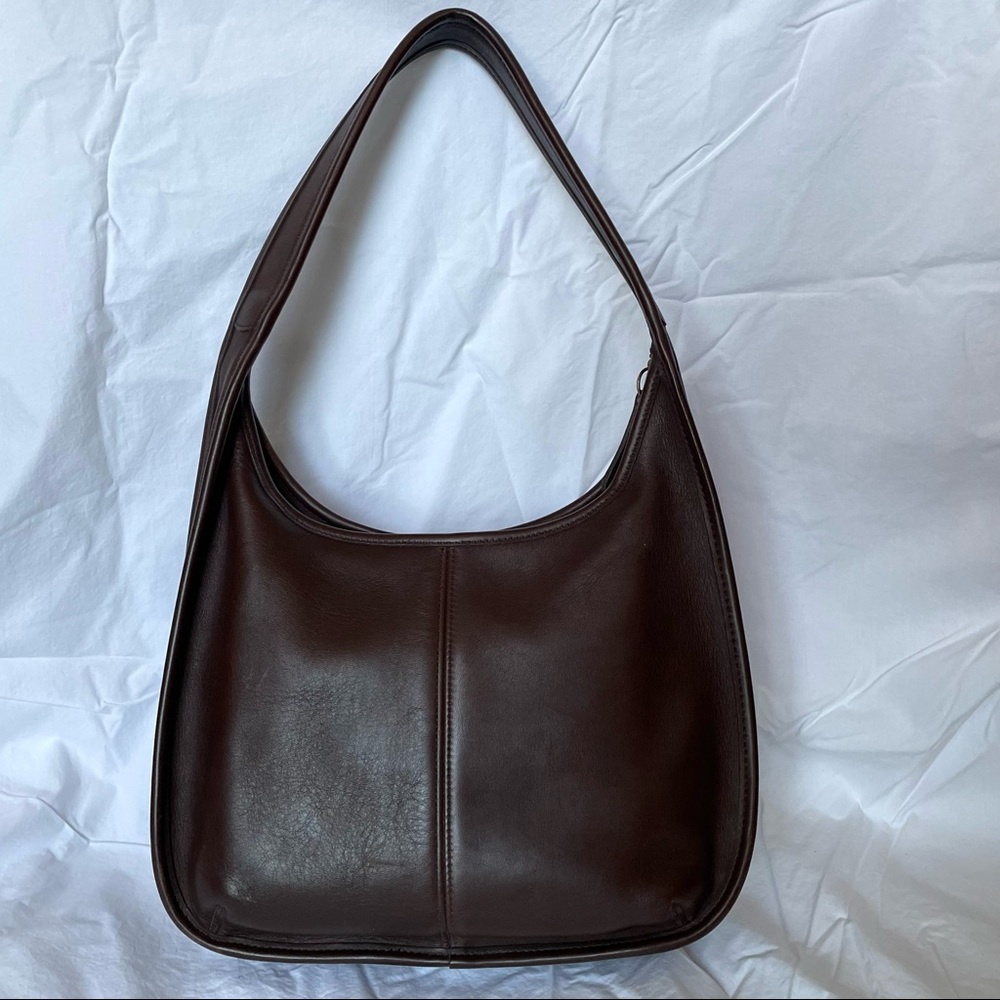 Vintage Coach Ergo 9033 Brown Mahogany Brass Medium Shoulder Bag